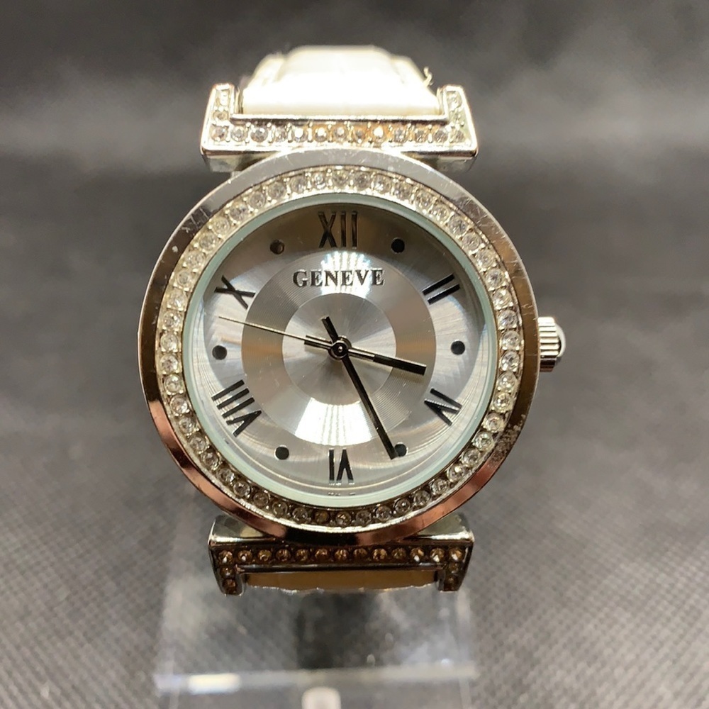 3/ $20  Geneve watch with cream colored band